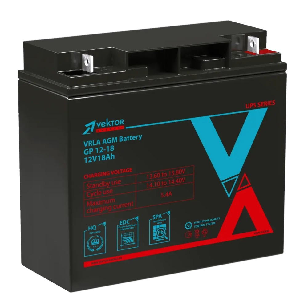 Аккумуляторная батарея Vektor Energy GP 12-18S