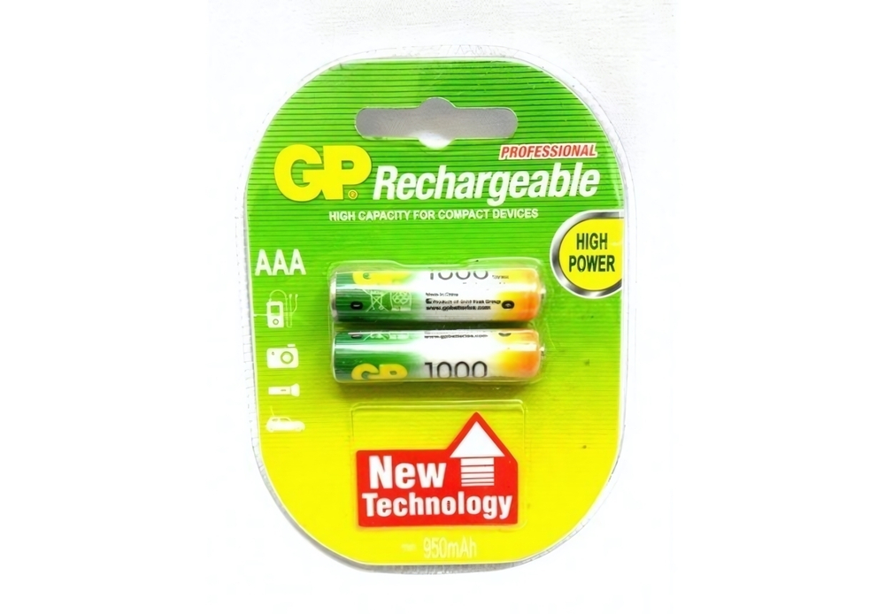 Аккумулятор GP R03 1000 mAh BL/2 (комплект 2 шт)