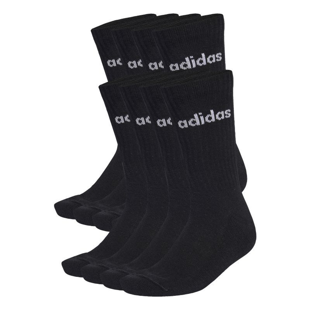 Теннисные носки Adidas Linear Cushioned High 10P - black/white