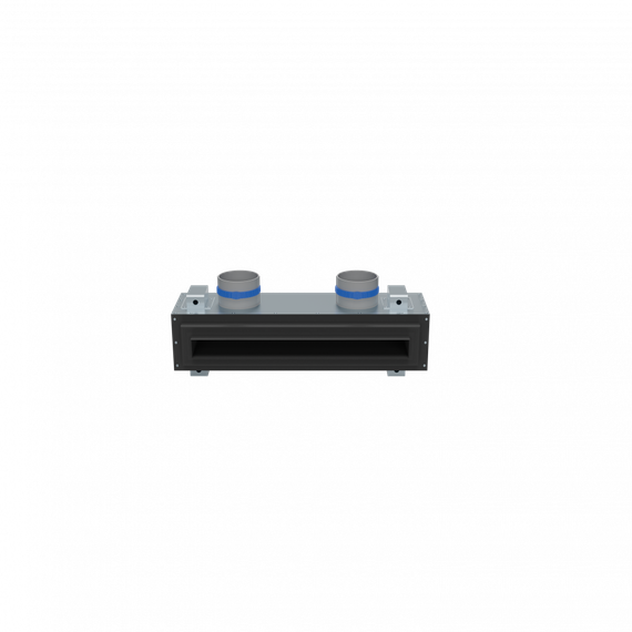 Flexag SH-1-500-25-B щелевой диффузор с КСД под гипсокартон, черный