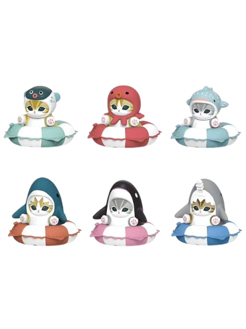 Рандомная фигурка Blind Box Mofusand Swimming Ring Series