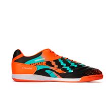 Бутсы зальные TORRES TIEMPO-J подростковые, TS134236-417-37, р.37,резина,ПУ,текст,оранжево-бирюзовый
