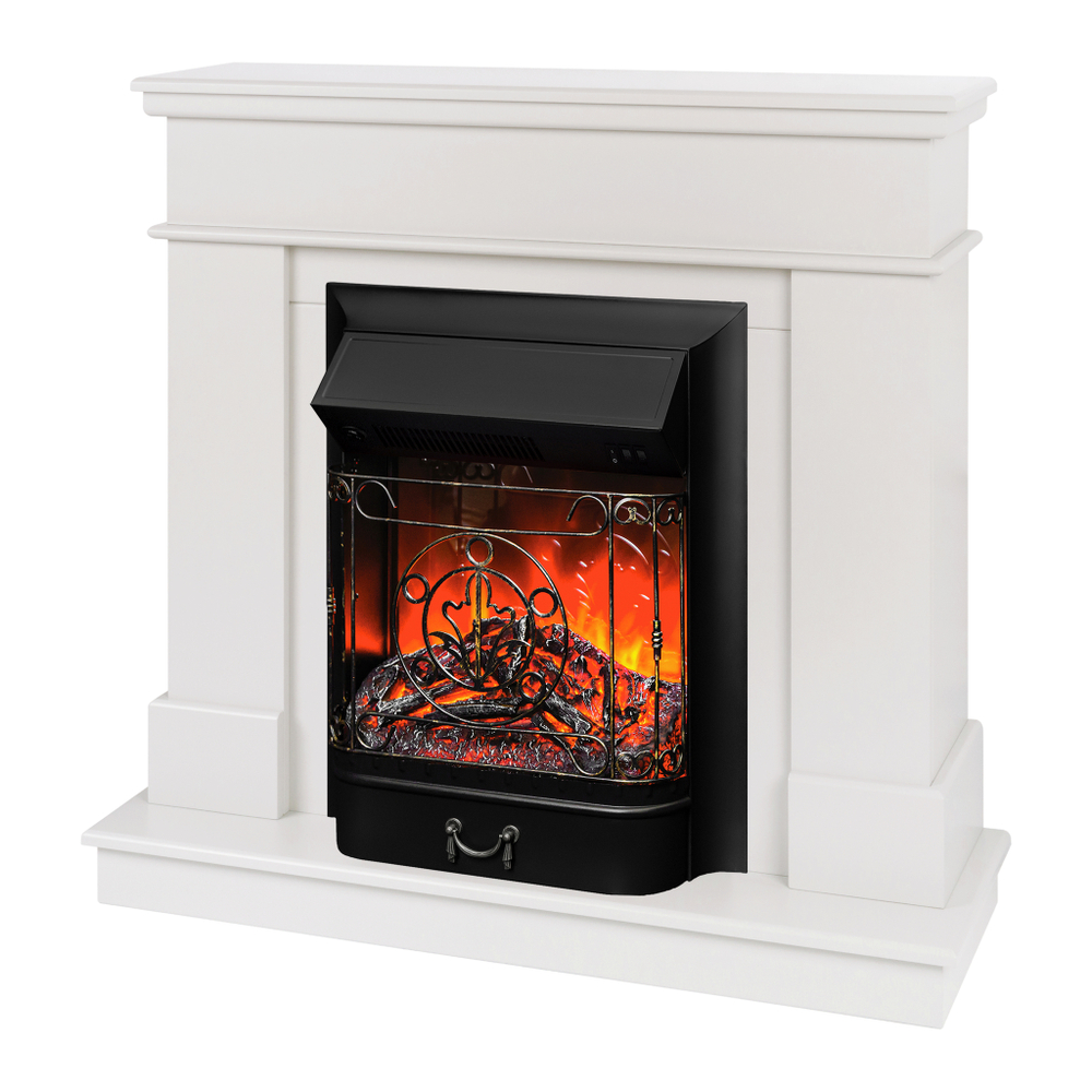 Каминокомплект Real Flame Selena STD WT с очагом Majestic Lux Black