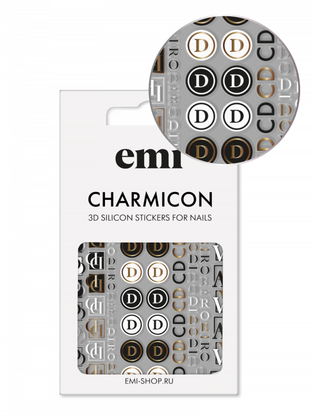 Charmicon 3D Silicone Stickers №186 Логомания