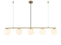 Светильник подвесной светодиодный NewRgy 2218-DW-5 BRASS, 5×40 Вт, латунный