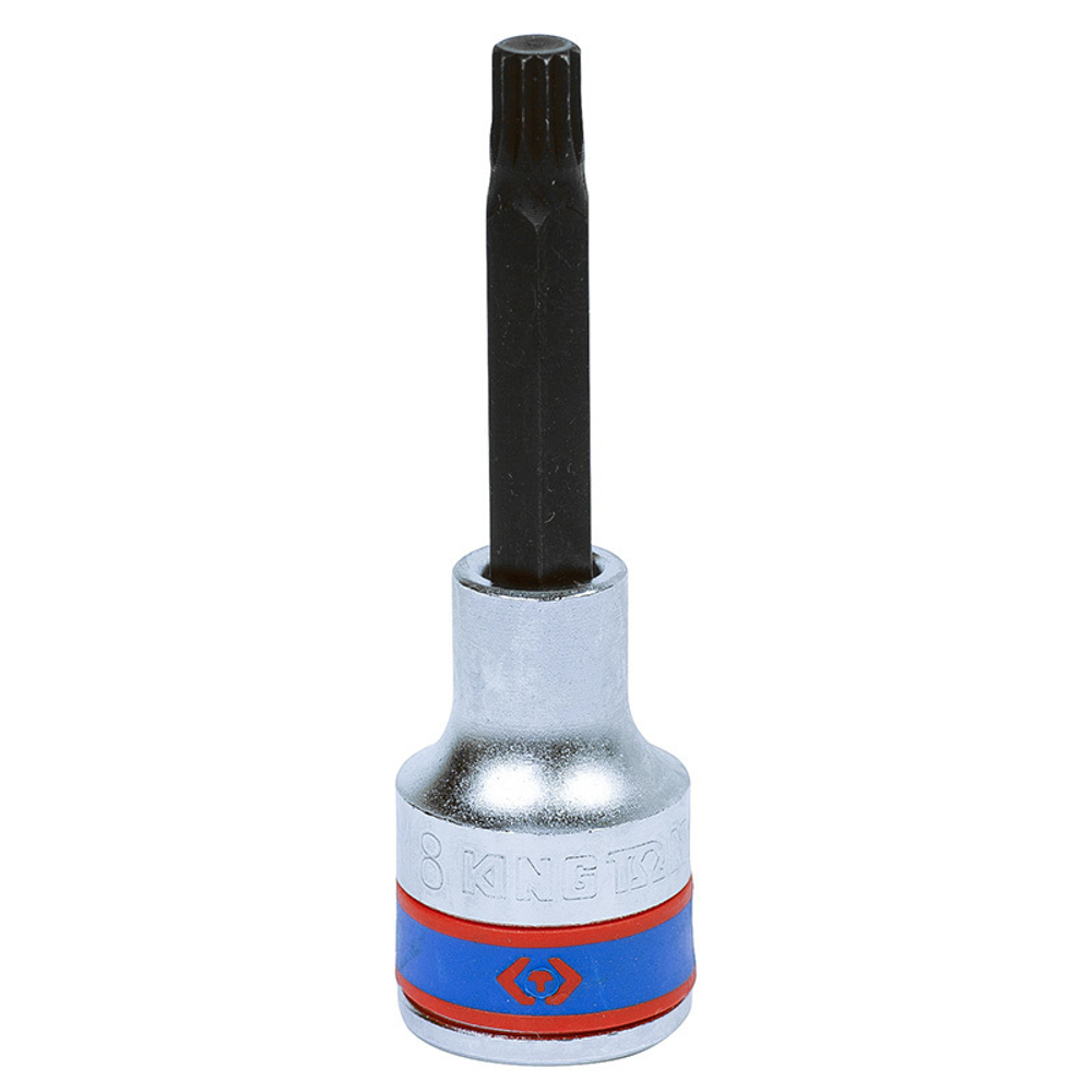 Насадка (бита) торцевая 1/2", SPLINE, M8, L = 80 мм KING TONY 403608