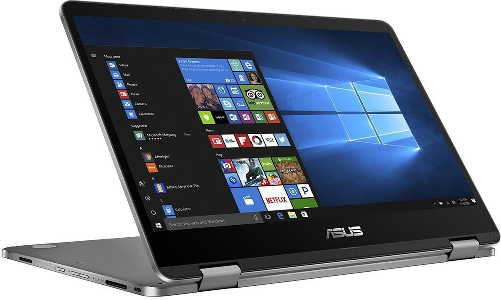 Ноутбуки Asus VivoBook Flip 14 TP401MA-EC296T Grey/ Pentium N5030/4G/128G eMMC/14; FHD IPS Touch/WiFi/BT/Win10 + стилус