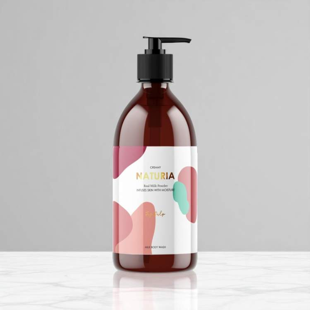[NATURIA] Гель для душа ИНЖИР Creamy Milk Body Wash - Fig Pulp, 750 мл