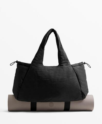 Oysho Сумка для переноски собранного коврика, черный