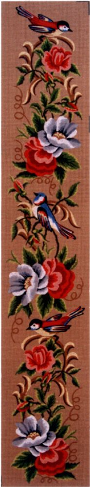 Рисунок для вышивания Soulos (канва жесткая), Анемоны и птички, 25х100 см Рисунок для вышивания Soulos (канва жесткая), Анемоны и птички, 25х100 см