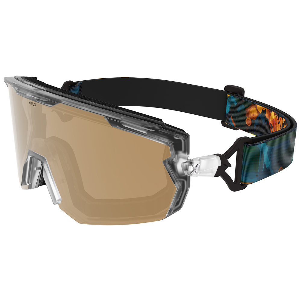 Спортивные очки с диоптриями HILX Samurai / Matt Crystal / Gold Polarized Lens + Clear Lens