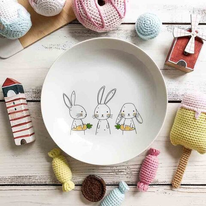 Тарелка глубокая bunny sans brides 20 см фарфор