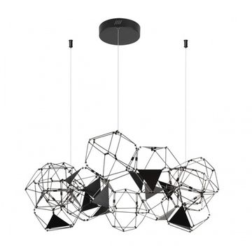 Люстра подвесная 56W 4000К 5087/56L чёрный хром Trellis Odeon Light