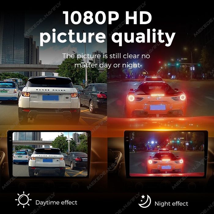 Видеорегистратор для автомагнитол Android - Mekede ADAS-DVR, 1920x1080p, функция контроля полос ADAS, управление по USB