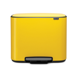 Мусорный бак Bo Pedal Bin 36л Brabantia Желтая маргаритка