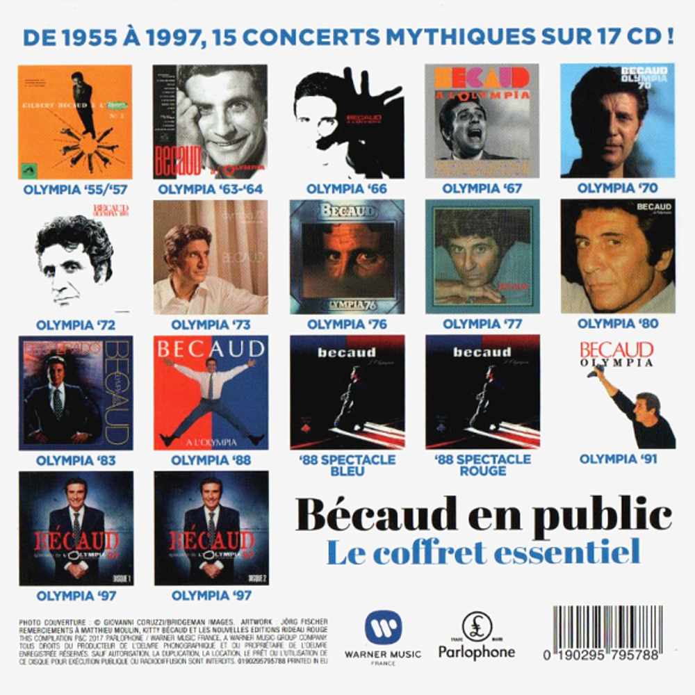 Gilbert Becaud / Le Coffret Essentiel - En Public (17CD)