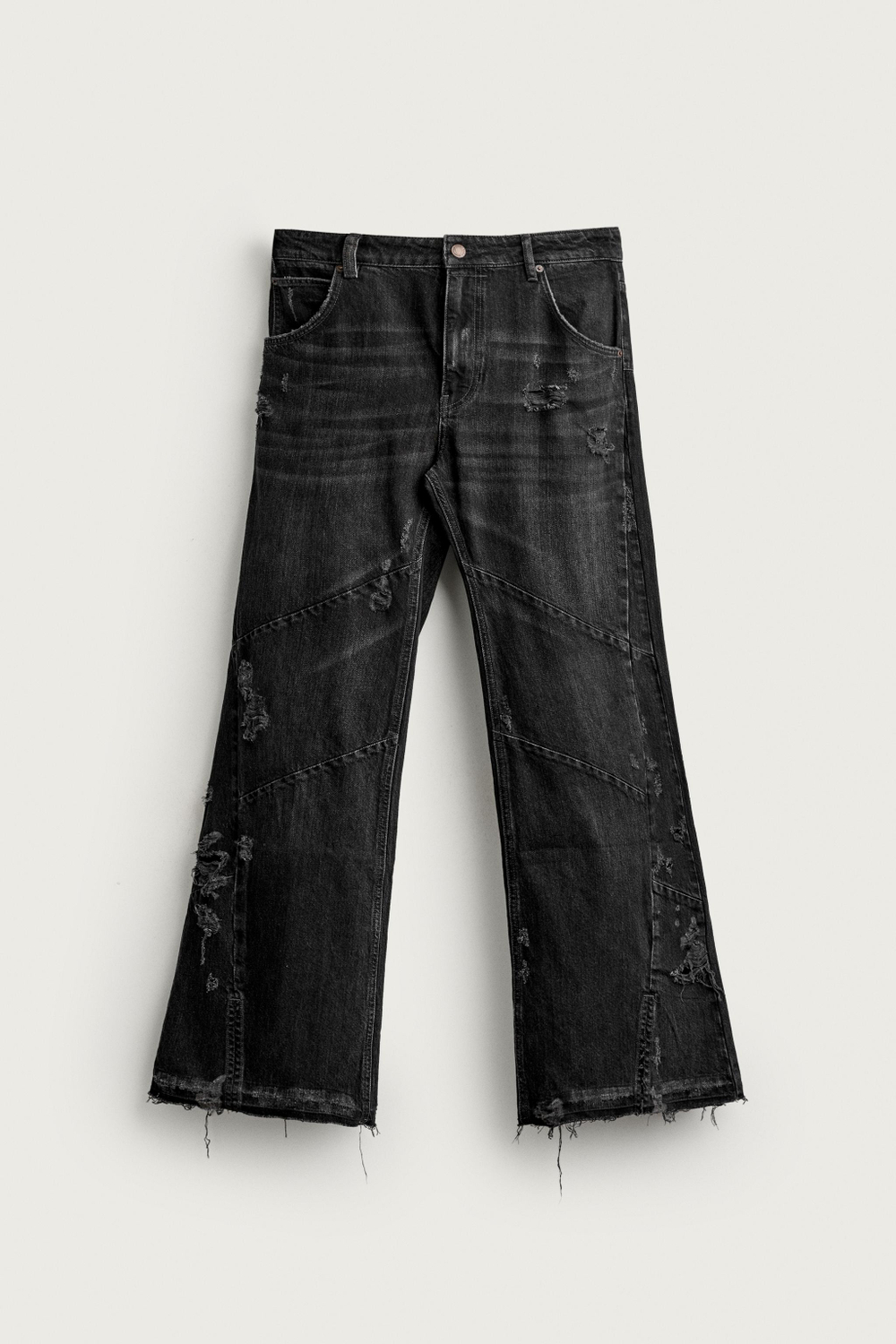 ДЖИНСЫ FLARE С ДЕКОРАТИВНЫМИ ШВАМИ — ZARA