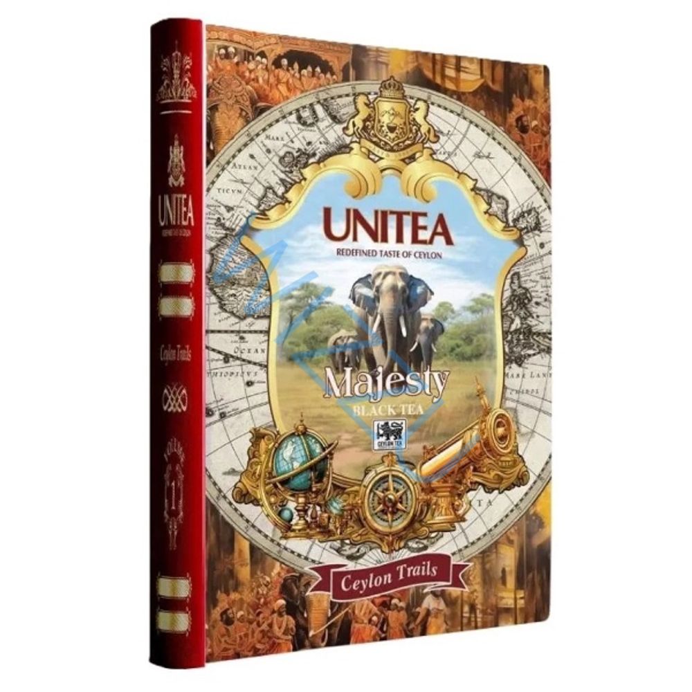 Ч/чай UNITEA ВЕЛИКИЙ ЦЕЙЛОН ж/б 100г*6шт книга