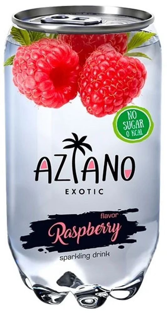 Газированный Напиток Aziano Raspberry "Малина" 0.35 - пэт