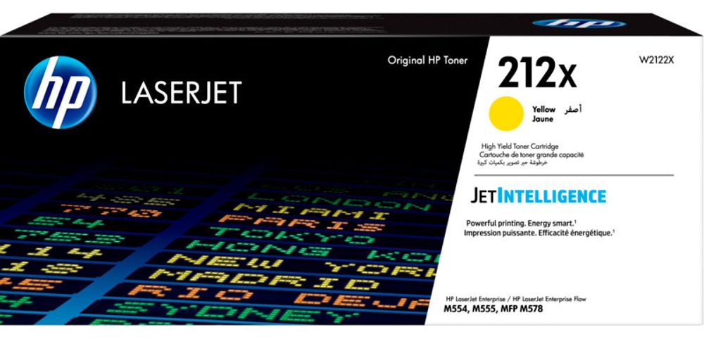 Картридж HP 212X (W2122X) для LaserJet Enterprise M554/M555/M578 (10K) желтый