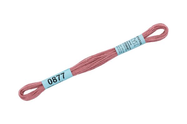 Мулине Gamma 100% хлопок, цв.0877 гр.розовый, 24 мотка по 8 метров
