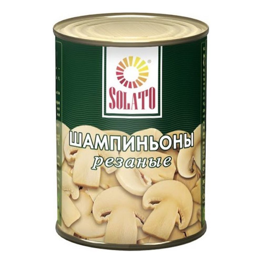 Шампиньоны резаные 425г SOLATO