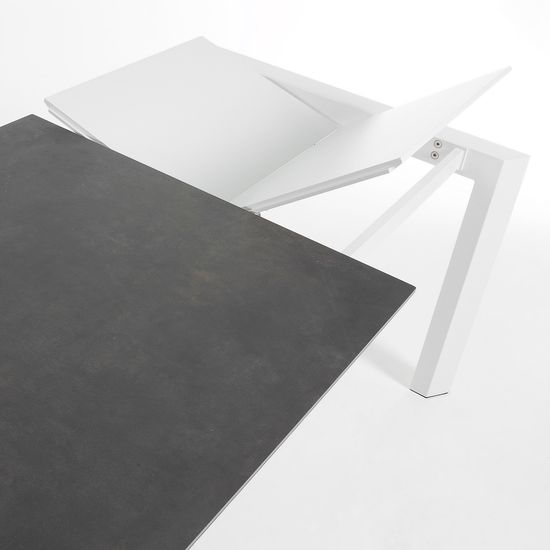 Стол Atta 160 (220) x90 белый керамический