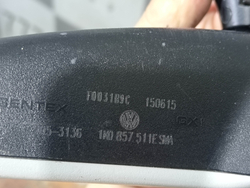 Зеркало заднего вида салонное Volkswagen Passat B7, Tiguan 1  Б/У Оригинал 1K0857511E