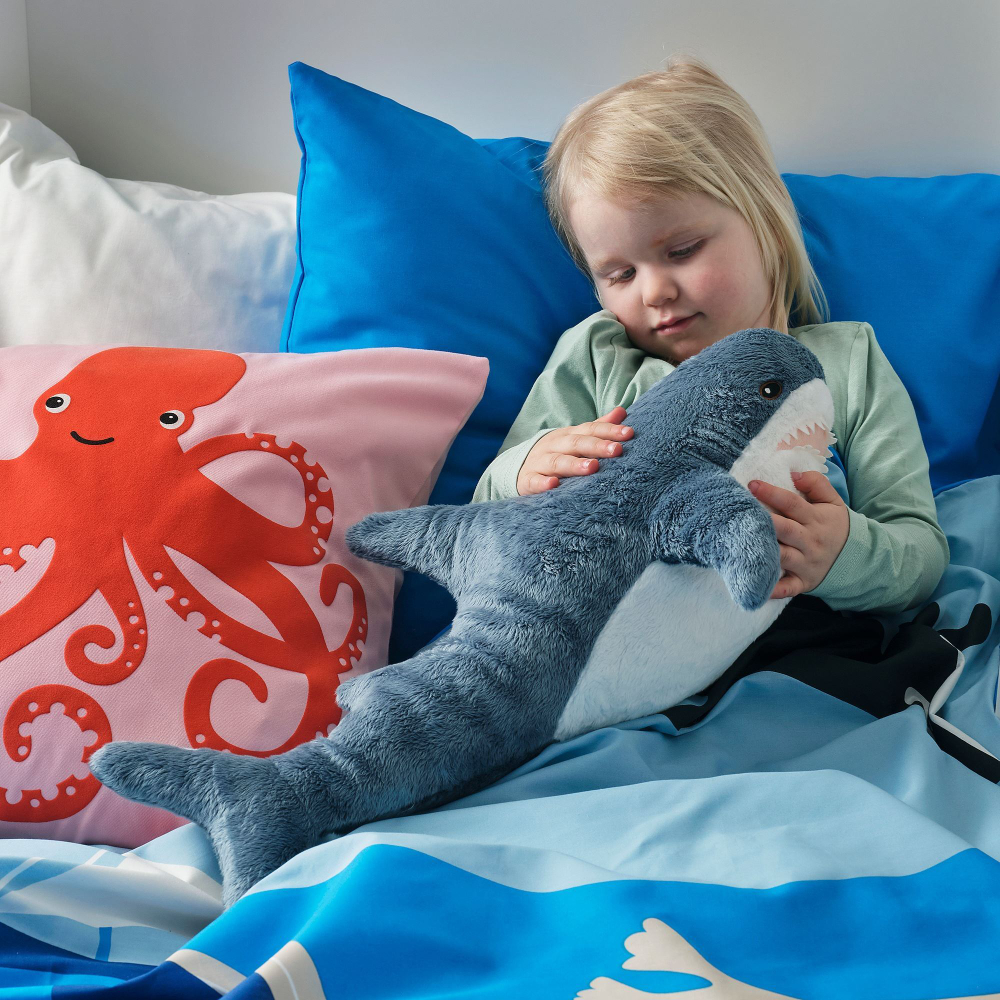 Мягкая игрушка IKEA BLAHAJ (БЛОХЭЙ), Акула, 55 см
