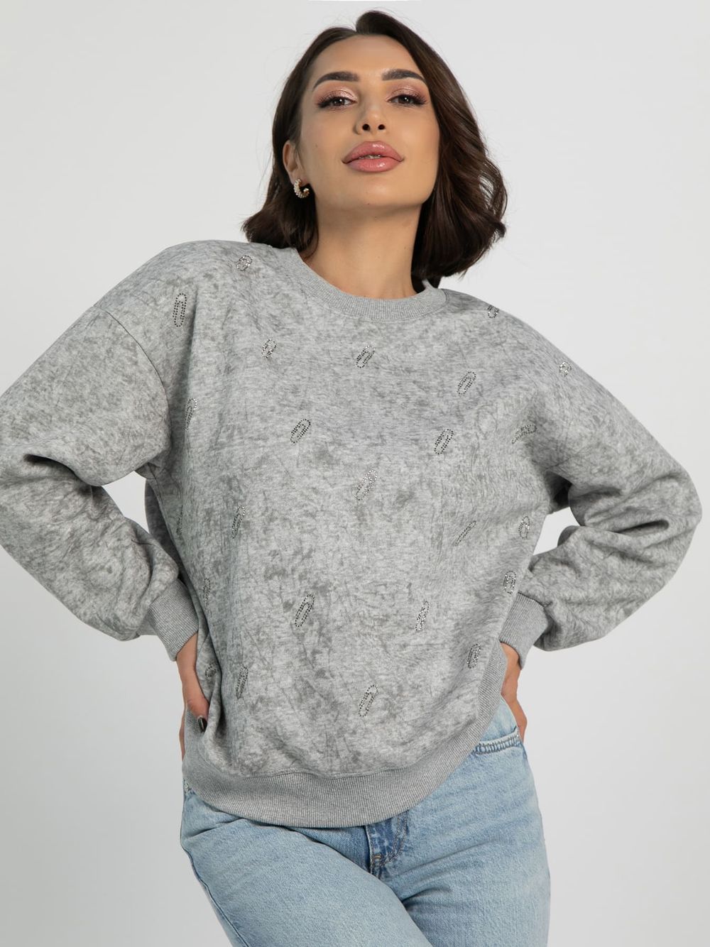 Свитшот Орели (серый) Б16336-20М LT Collection