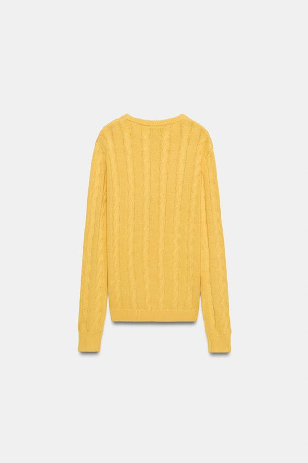 ZARA - FRUIT OF THE LOOM™ ДЖЕМПЕР КРУПНОЙ ВЯЗКИ, ЖЕЛТЫЙ