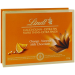 Шоколад Lindt Swiss THINS Orange молочный порционный с апельсином 125 г (из Финляндии)