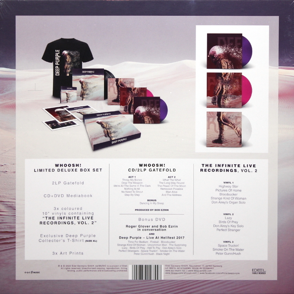 Deep Purple / Whoosh! (Limited Edition Box Set)(Coloured Vinyl)(2LP+CD+DVD+3x10" Vinyl EP)