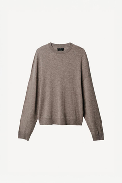 ZARA X WILLY CHAVARRIA СВИТЕР ИЗ СМЕСОВОЙ ШЕРСТИ, СЕРО-КОРИЧНЕВЫЙ