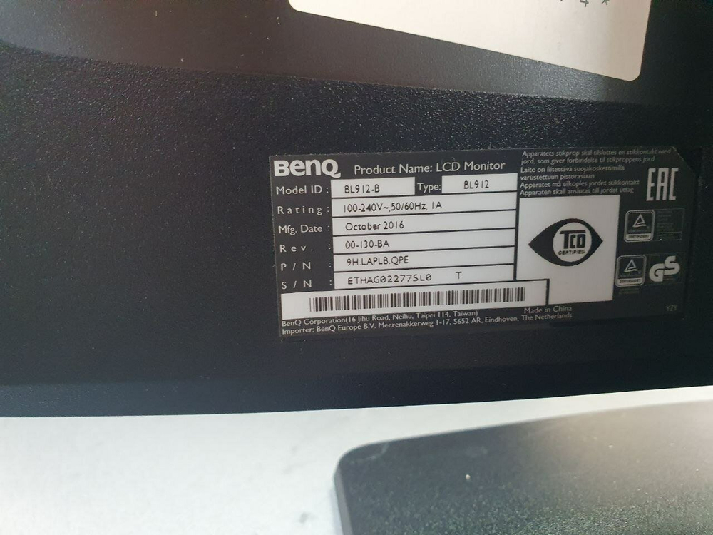 ЖК-монитор 19" BenQ BL912