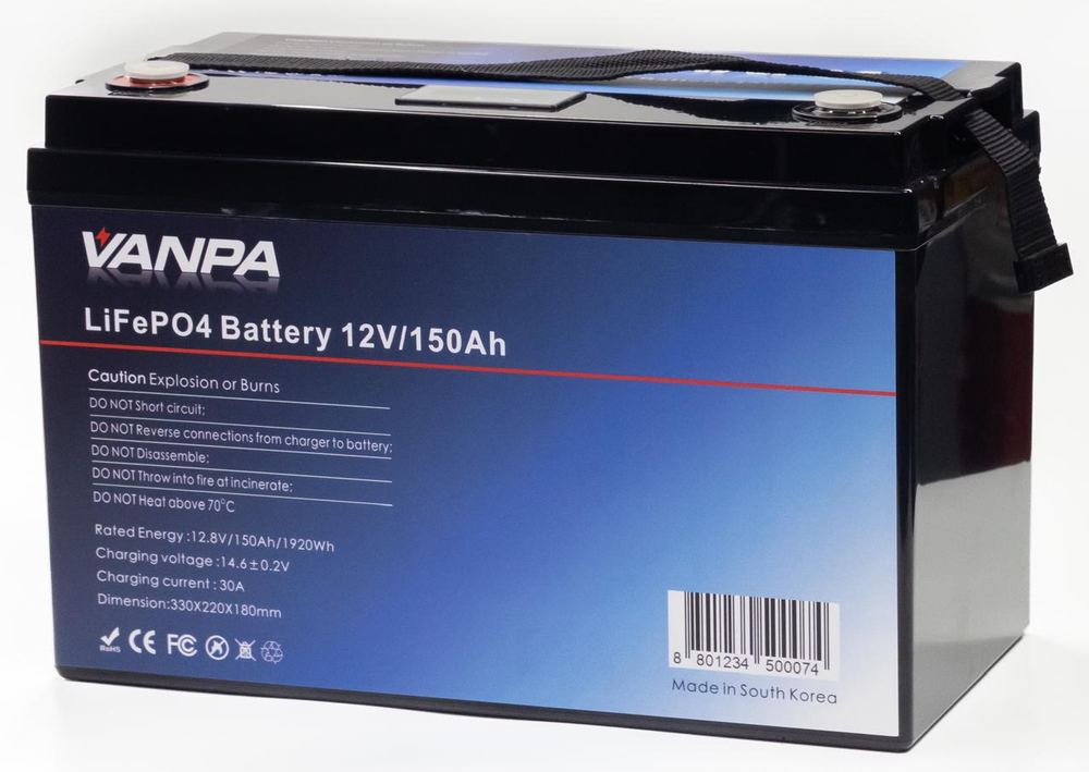 Аккумулятор Lifepo4 VANPALIFE 12V 150Ah (12V 150A)