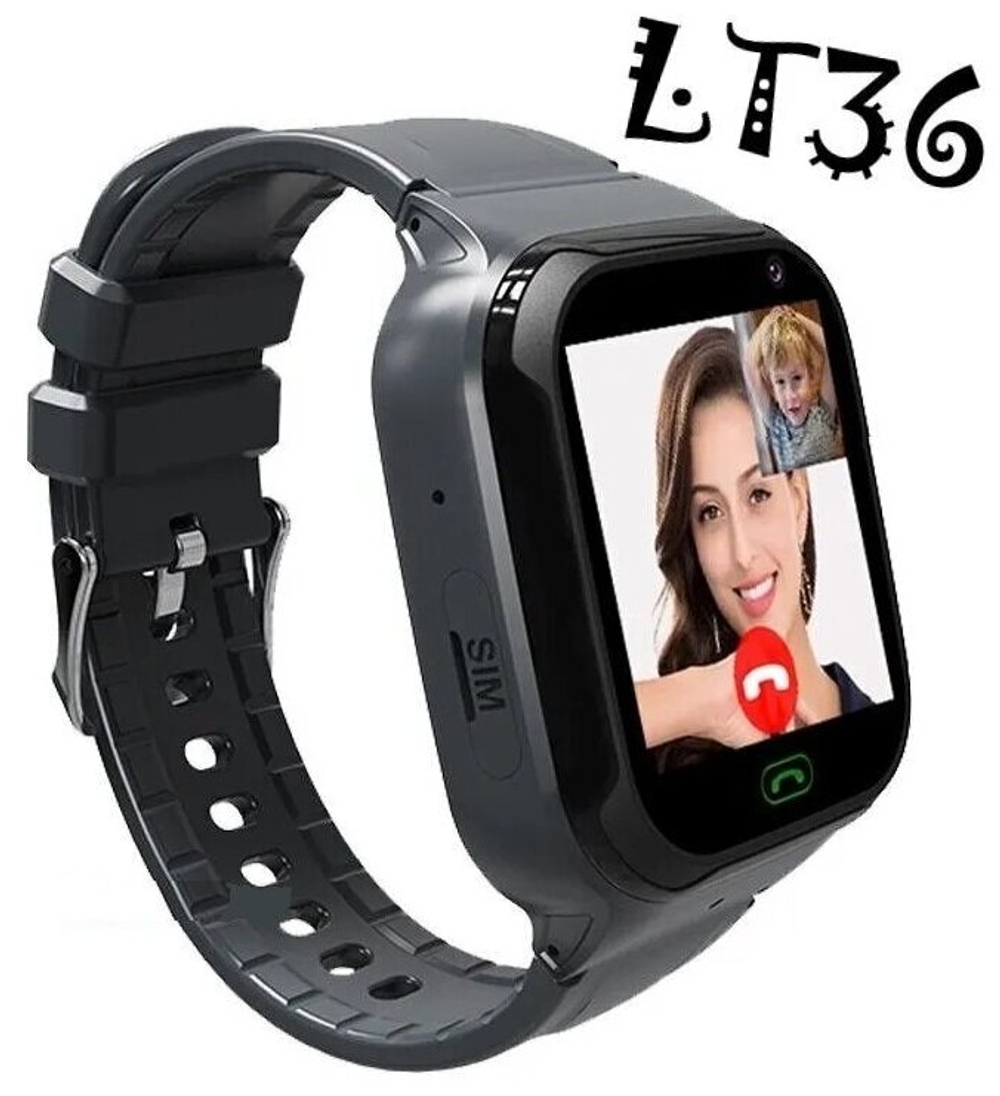 Детские умные часы Smart Baby Watch LT36 черные / Умные часы для детей / Smart часы детские