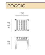 Табурет пластиковый Nardi Poggio, агава