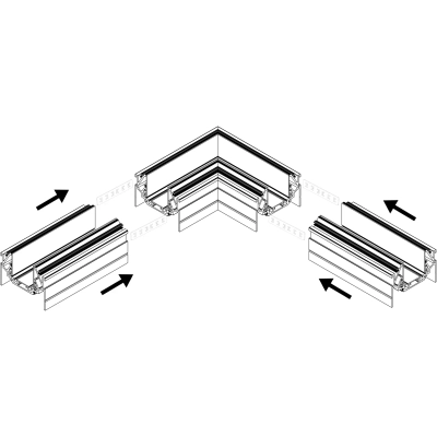 RL 06301 corner connector BK Reluce Technical
