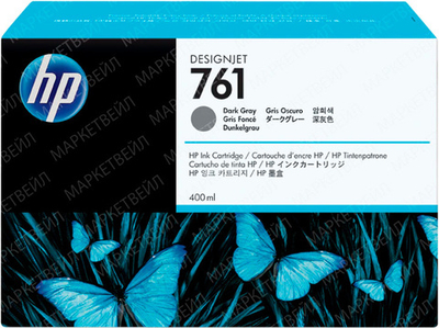 Картридж HP 761 (CM996A) для DesignJet T7100/T7200 темно-серый (400 мл)