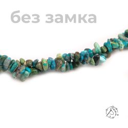 Нить бусин (крошка) из лазурита