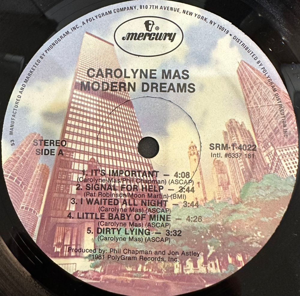 Carolyne Mas - Modern Dreams (США 1981г.)