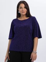 Блуза праздничная Ты ослепляешь! (азуритовый иней) Б16486-13М LT Collection