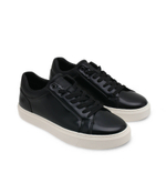 Кожаные кроссовки low top lace up tux Calvin Klein - черный(HM0HM01162)