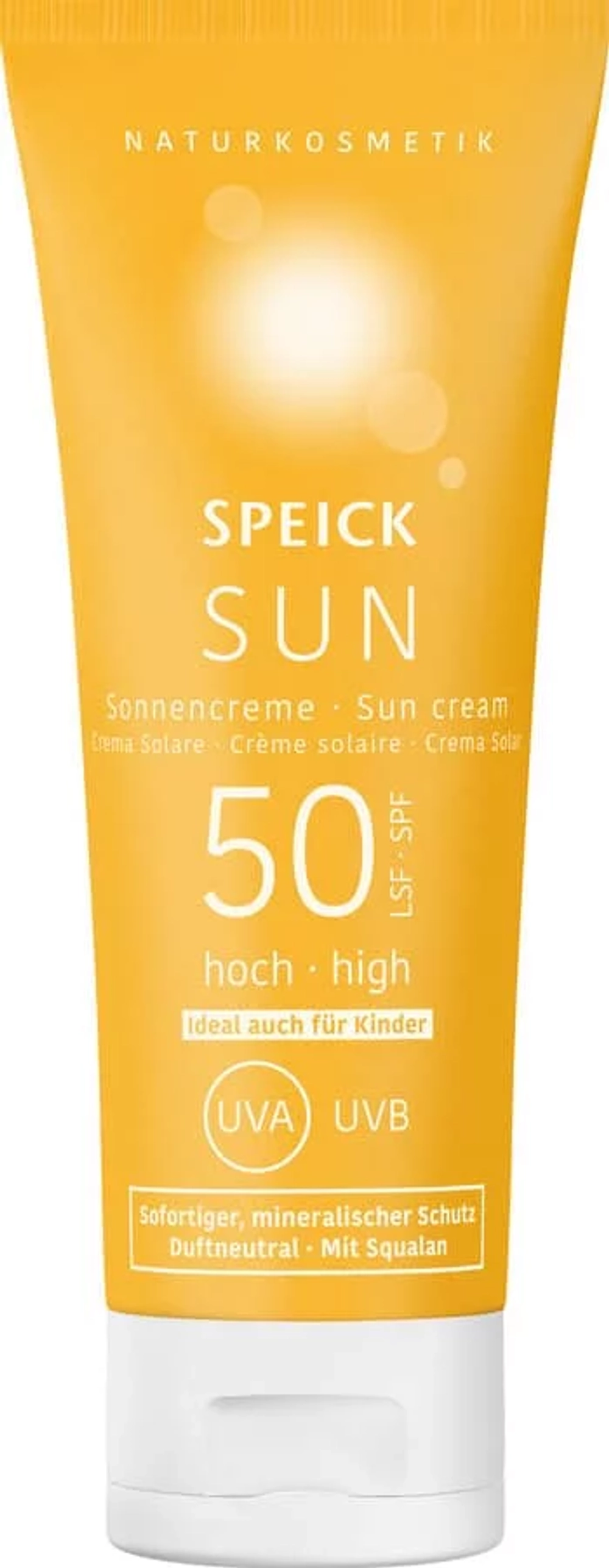 Солнцезащитный крем Speick Sun SPF 50, 60 мл