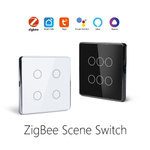 Сенсорный выключатель Zigbee 3CH беспроводной SS3 (на аккумуляторах, черный), фото 9