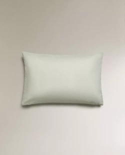 ZARA HOME НАВОЛОЧКА ДЛЯ ДЕКОРАТИВНОЙ ПОДУШКИ С ДЕКОРАТИВНОЙ СТРОЧКОЙ, СИНИЙ