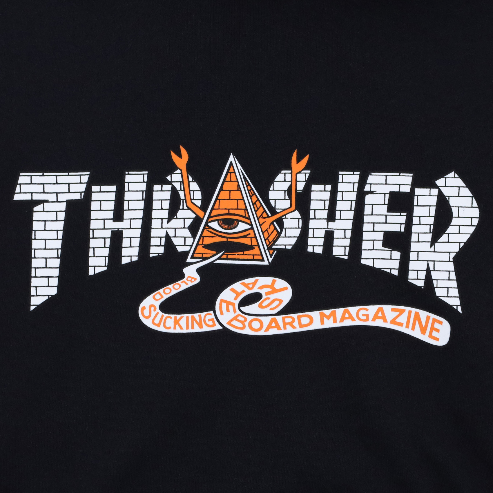 Худи Thrasher x Toy Machine Pyramid Hoodie (black) артикул: - купить в магазине Дайс