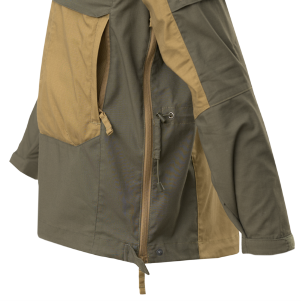 Helikon-Tex Tracer Anorak Jacket - Polycotton Ripstop - Coyote / Taiga Green