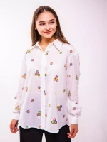 Рубашка блузка с вышивкой летняя